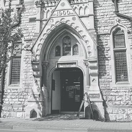 Gloucester library entrance