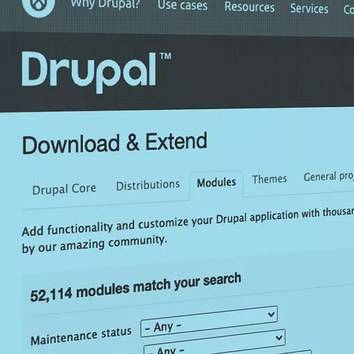 Drupal Community modules screenshot