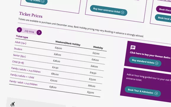 Improved pricing display