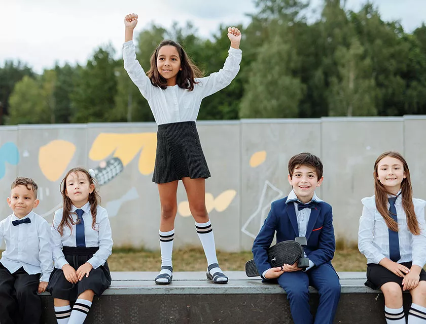 Happy Children in the playground