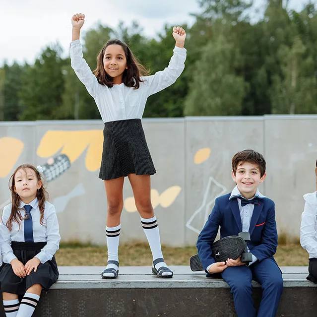 Happy Children in the playground