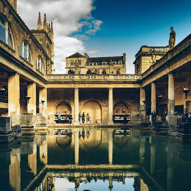 The great Bath at the Roman Baths