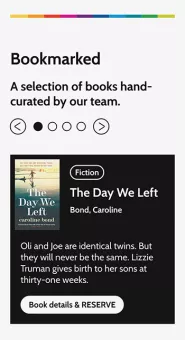 screenshot showing the featured books section